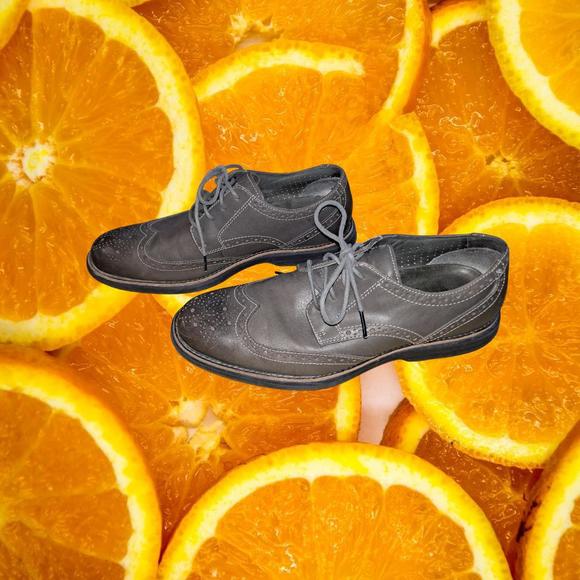 Sperry Gray Brown Wing Tip Oxfords - Picture 1 of 6